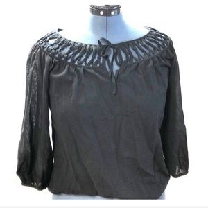 Trina Turk peasant boho blouse